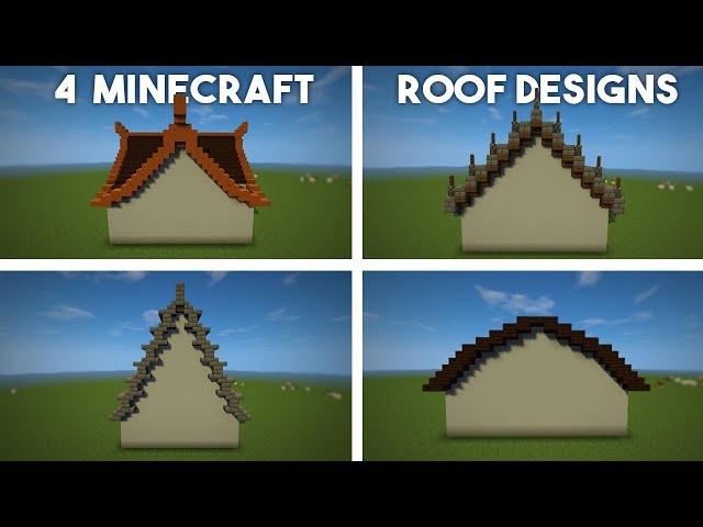 Minecraft Roof Tutorial | 4 Designs | Advanced Roofs Made Easy!
