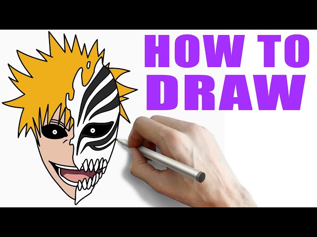 How to Draw Bleach | Mask of Ichigo #bleach