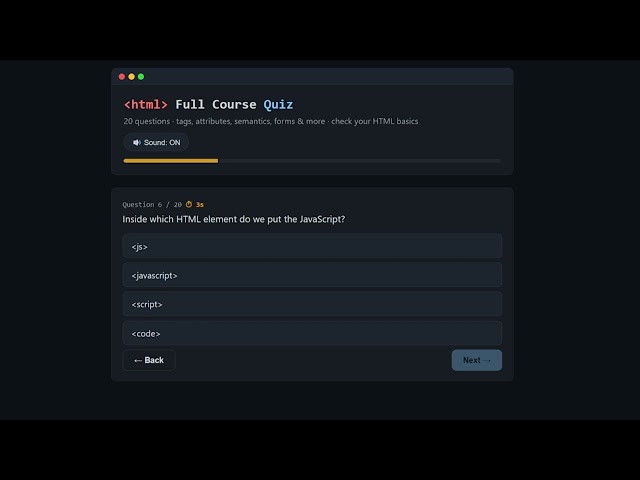 HTML Full Course Quiz 🧠 | Test Your HTML Basics & Skills | Code Genus