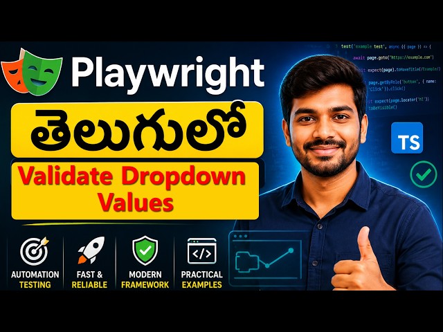 Verify Dropdown Values in Playwright | Complete Tutorial | TypeScript