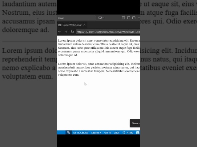 insert horizontal line in html