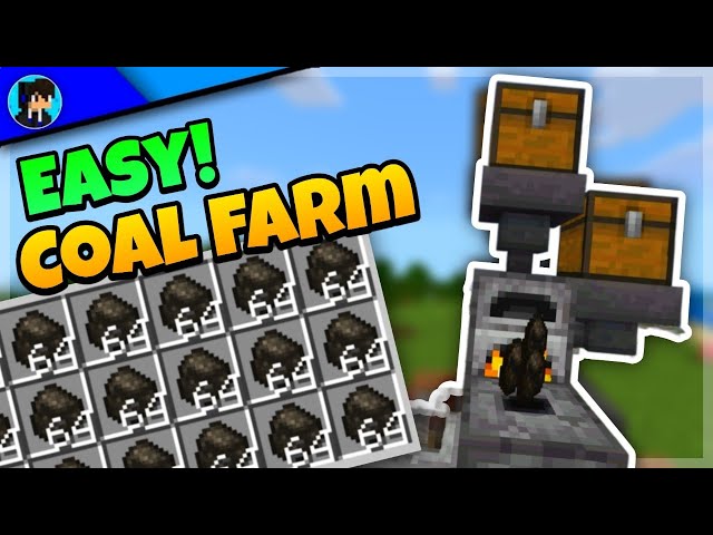 How to Make an EASY COAL FARM in Minecraft Bedrock 1.21!