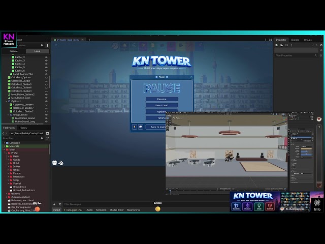 🛠️ GameDev 🛠️ - Developing KN_Tower | 🤖 Godot | ⚙️ Blender | 🐍 Python | 🧮 GDScript | 🎨 Gimp