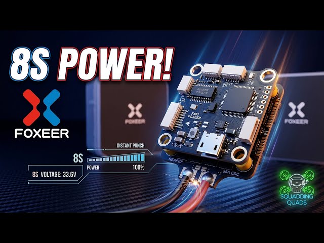 🚀 First Look: Foxeer F405 V2 FC & Reaper 55A ESC 8S Stack – Unbelievable Performance on a Budget! 🔥