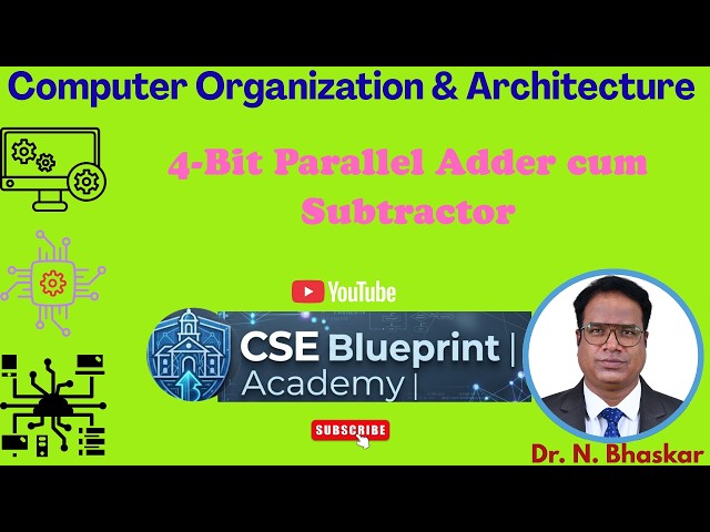 4-Bit Parallel Adder-Cum-Subtractor | Circuit Design, Working & Binary Arithmetic | DLD | COA