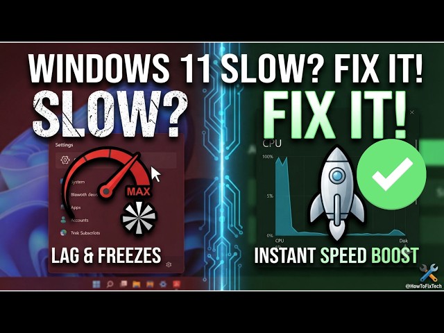My Windows 11 is very Slow How to Fix ?