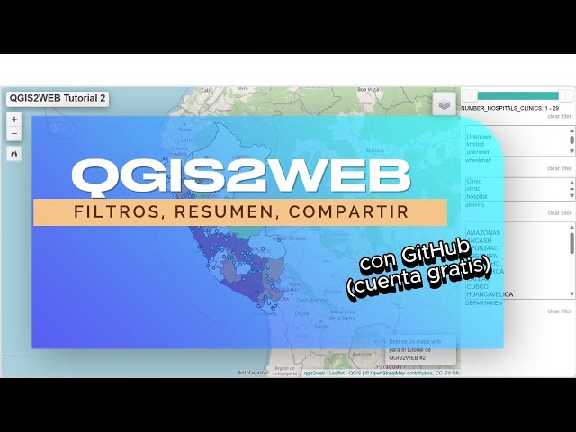 QGIS2WEB with GITHUB / Also how to create Filters and add a Summary!