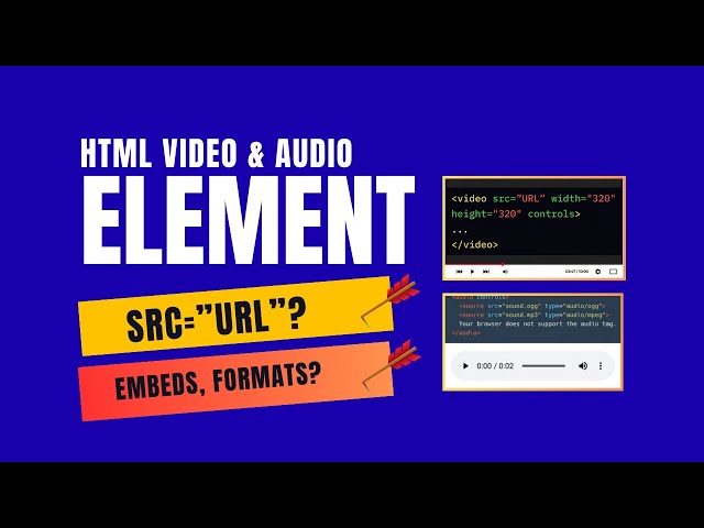HTML & CSS Full Course 2026 – Lesson 8A: HTML Video & HTML Audio Explained
