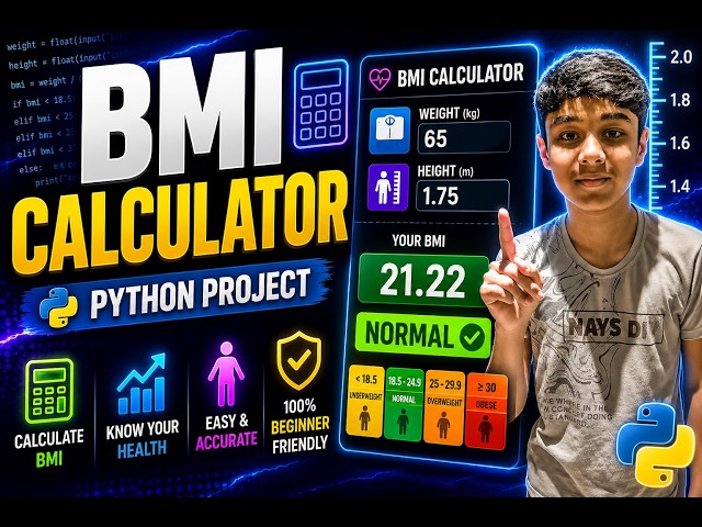🧮 Build a BMI Calculator in Python
