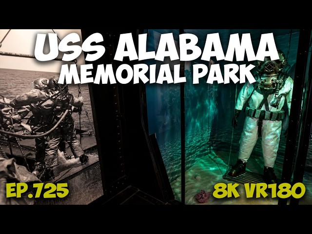 Mobile, Alabama: USS Alabama Battleship Memorial Park ep.725 Part 7 #8k #vr180 #3d #travel #history