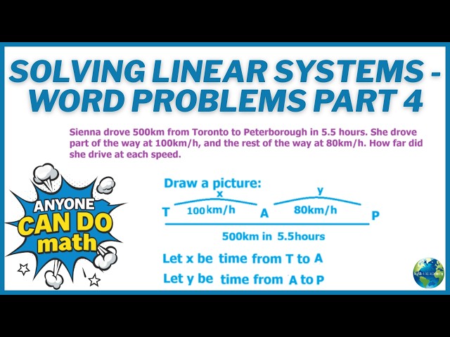Solving Linear Systems - Word Problems Part 4