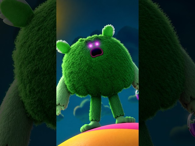 Yeti Turns into a Green Monster! 👹 #halloween #trueandtherainbowkingdom