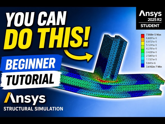 Ansys Static Structural I Beam Tutorial (Beginner Friendly Tutorial)