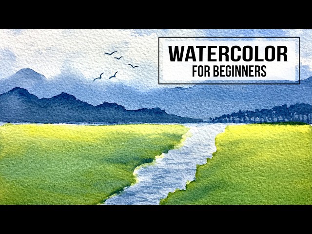 Easy No Sketching Watercolor Painting Tutorial for Beginners