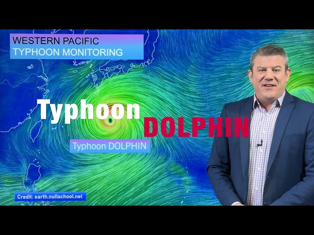 Typhoon Dolphin - Japan's Ryukyu islands, then China