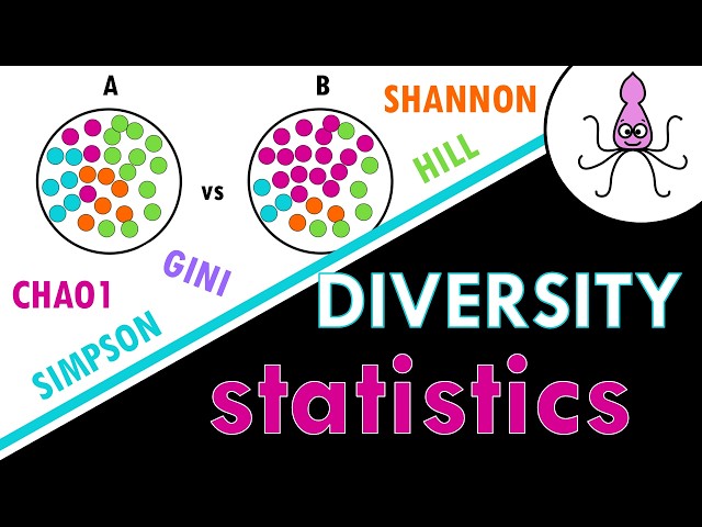 Diversity metrics easily explained: Shannon, Simpson, Gini, Chao1 and Hill numbers!