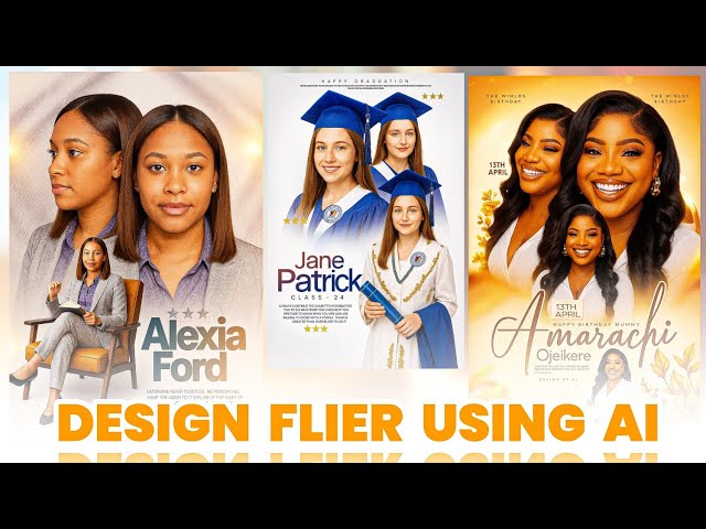 Graphic Designs Using AI | Free AI Tools Tutorial for Beginners (2025)