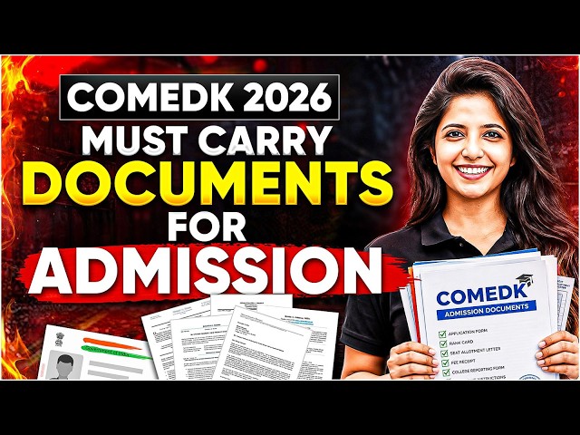 🚨 COMEDK 2026 Admission Documents Checklist | Miss These & Your College Admission Could Be Delayed!