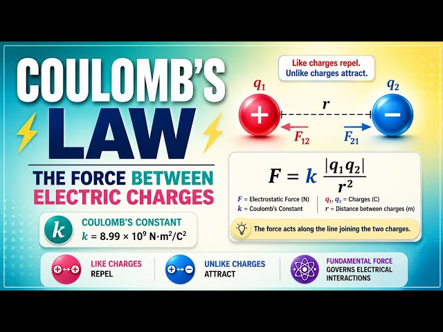 Coulomb's Law | The Force Between Electric Charges | Uplatz