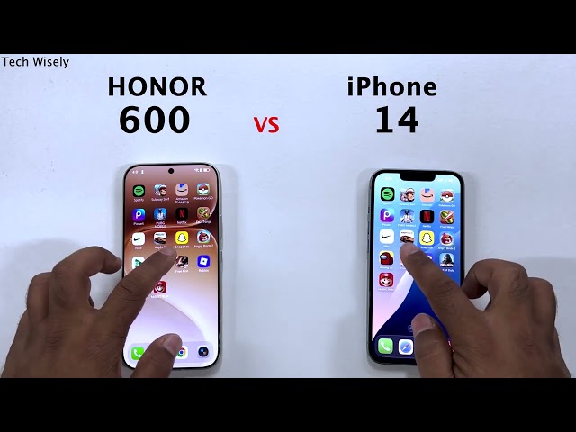 HONOR 600 vs iPhone 14 - Speed Test