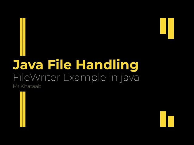 FileWriter Example in java part 11