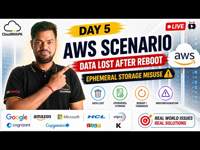 AWS Interview Scenario Day 5 | Data Lost After Reboot 🚨 Ephemeral Storage Explained | Real Fix #AWS