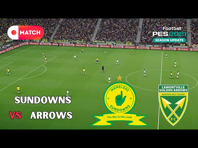 Mamelodi Sundowns vs Golden Arrows | MTN8 Cup 2026 Match Simulation | eFootball PES 2021 Gameplay