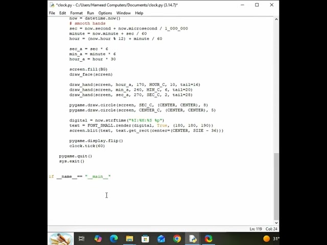 I Built a Digital Clock Using Python 🐍⏰  Python Project for Beginners !