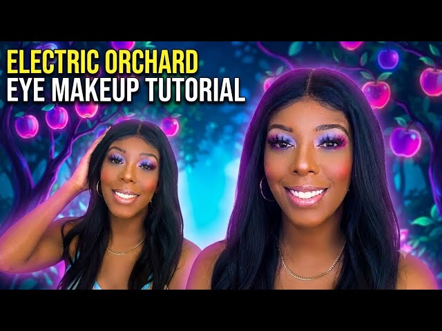 Electric Orchard Eye Makeup Tutorial  | Bold Purple Glam Look 💜