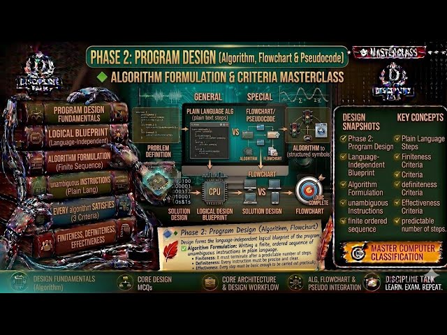 Program Design Explained | Algorithm, Flowchart & Pseudocode