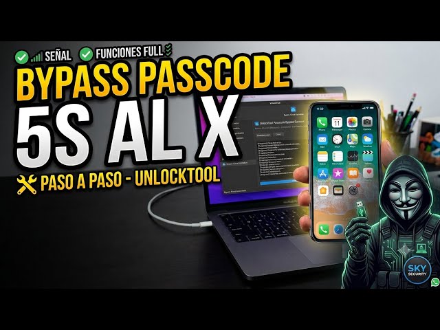 Bypass Passcode iPhone (5s to X) FULL SIGNAL with UnlockTool 📱⚡ (Calls and Data)