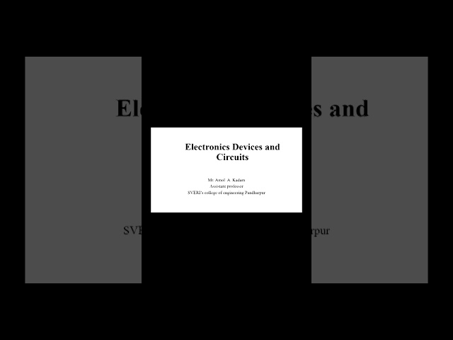 Electronics device and circuit