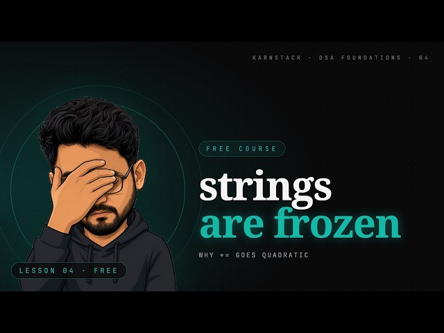 Why Every Language Froze Strings (and Why += Goes Quadratic)