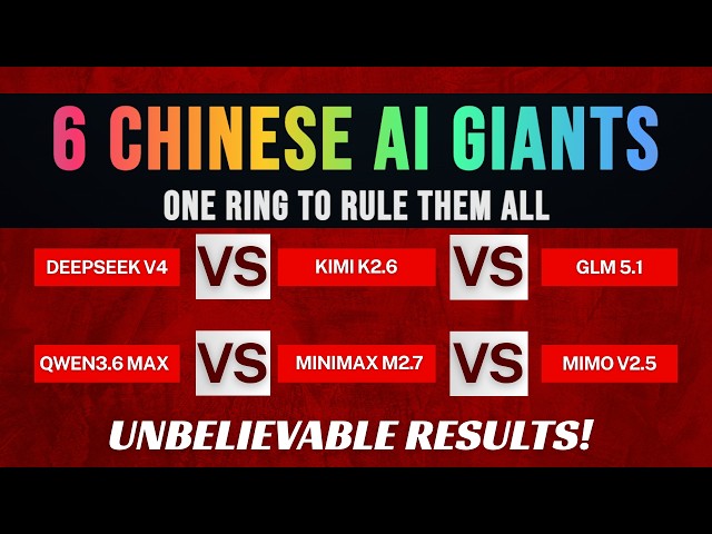 6 Chinese AI Models Compared - DeepSeek vs Kimi vs GLM vs Qwen vs MiniMax vs MiMo
