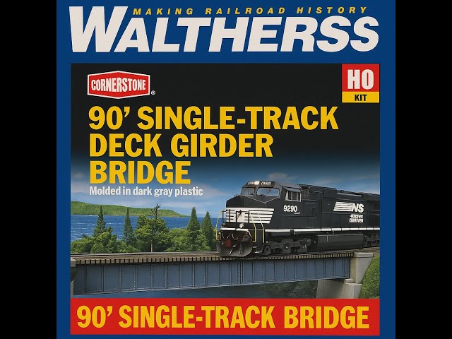 How to Build & Weather the Walthers 90’ Single-Track Deck Girder Bridge | Ammo Rail Center