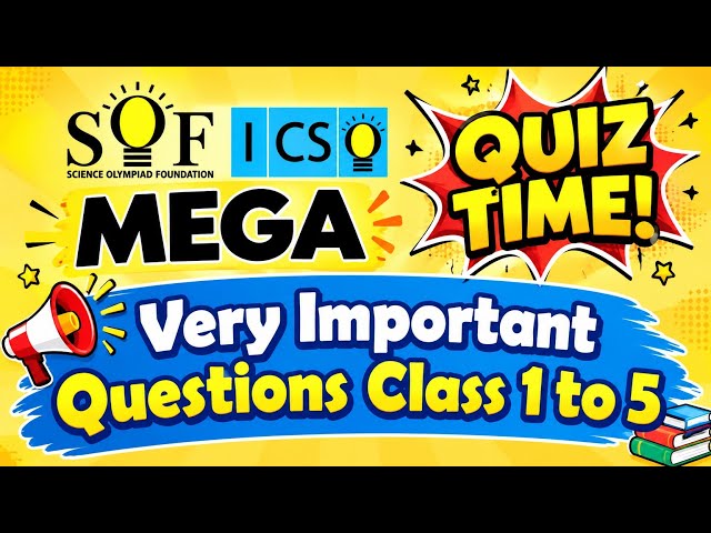 ICSO International Computer Science Olympiad Class 1 to 5 Important Questions 2026-27