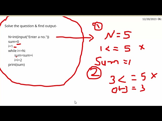 While loop based question on Python to predict the output@COMPUTEREXCELSOLUTION #pythonprogramming