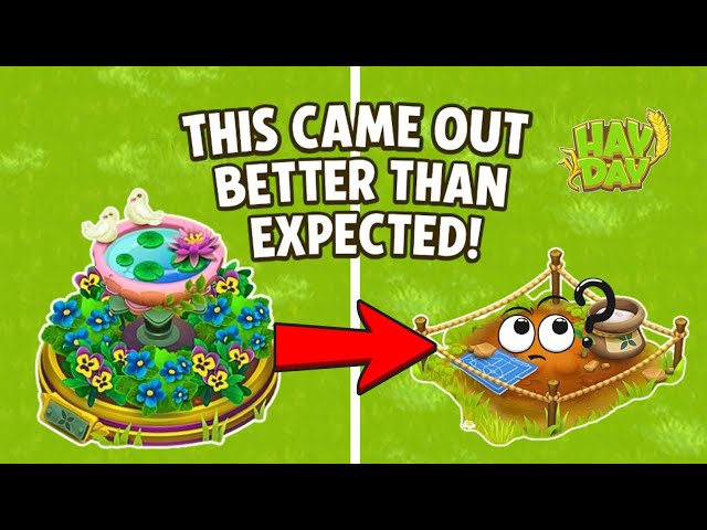 Hay Day Custom Decoration Upgradion | Satisfying Transformation