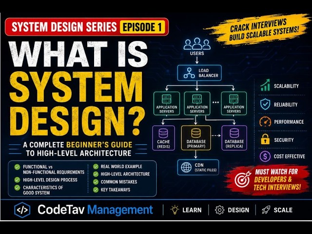 System Design Explained from Scratch | Complete Beginner's Guide | HLD Fundamentals