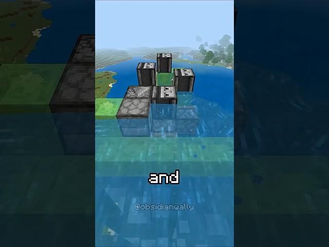 FLOODING MACHINE FOR BEDROCK #minecraft #minecraftbuilding #minecraftbeauty