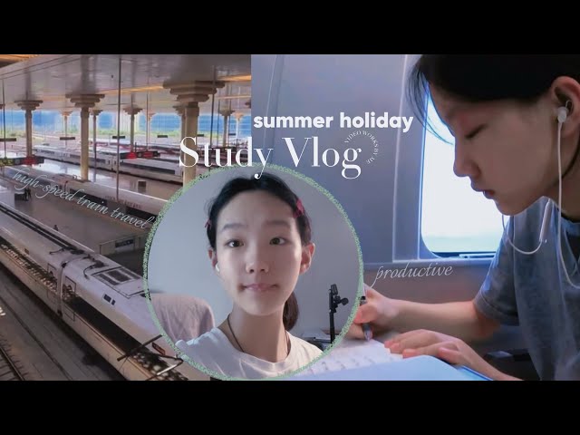 Study Vlog | high-speed train travel in 🇨🇳 