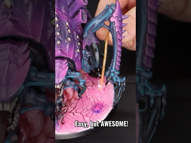 A Simple but Vibrant Alien Planet Base for Your Minis  #warhammer40k