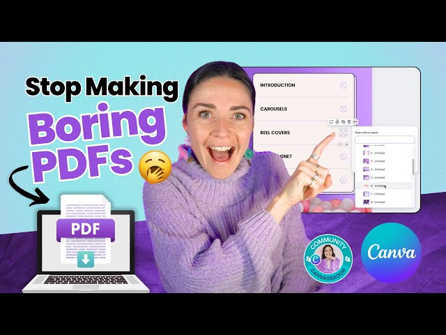 Create Interactive PDFs in Canva (and make your freebies irresistible!) | Clickable Contents