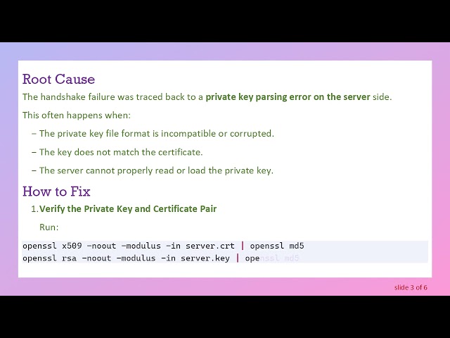 Fixing SSL Handshake Failed with Self-Signed Certs on Ubuntu 24.04 Spring Server