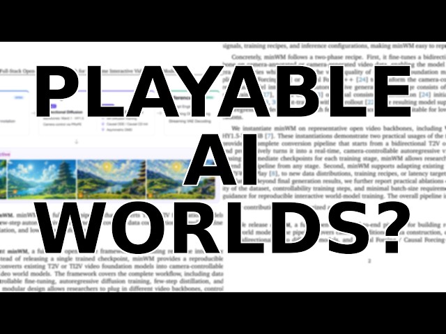 Create Playable AI Worlds with minWM: The Future of Interactive Video