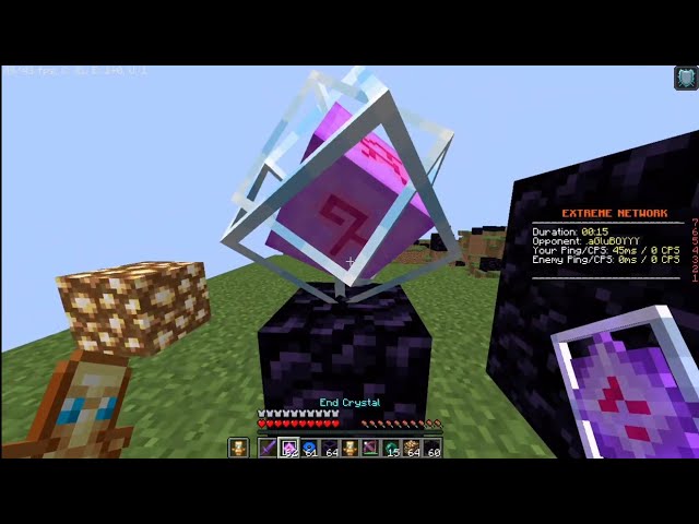 I had to use DrDonut crystal pvp texture pack for my subscriber !