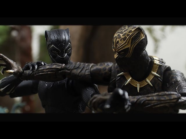 STOP MOTION black panther vs killmonger 