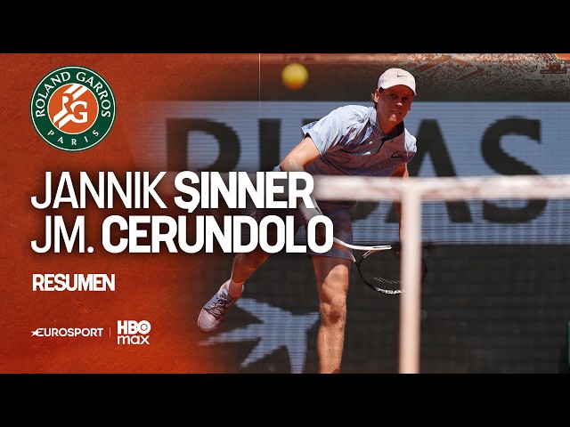 Jannik Sinner vs Juan Manuel Cerúndolo | HIGHLIGHTS Y RESUMEN | Roland-Garros 2026 | Segunda ronda