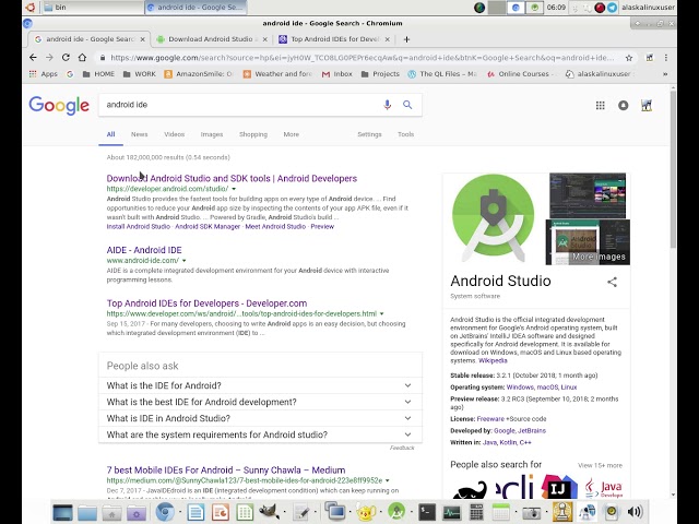 Making an app to run super user commands: Getting Android Studio
