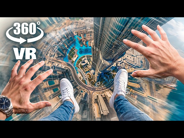 FALLING from BURJ KHALIFA in 360° VR!